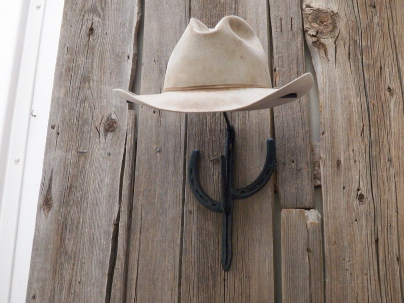 Horseshoe Cactus Hat Rack Coat Hook Combination | Etsy
