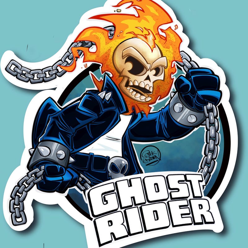 Ghost Rider Decal - Etsy