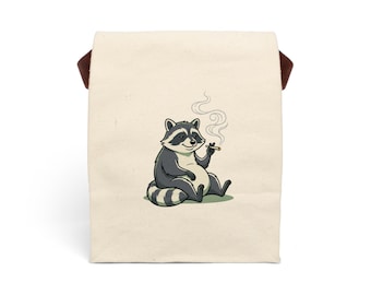 Canvas lunchtas met draagriem