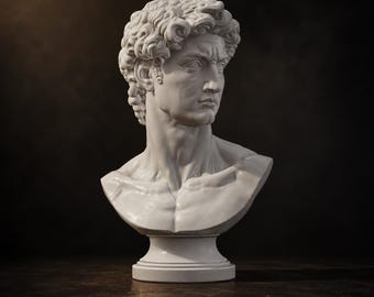 Archivo STL del busto de David / Escultura clásica masculina griega-romana, modelo para impresión 3D