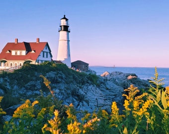 Iconic LightHouses of Maine: Portland Head Light, Nubble Lighthouse,Bass Harbor Light, Acadia National Park, Fine Art Photography, WallArt