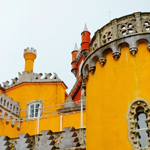 Palacio de Pena Photography, Sintra Portugal, Pena Palace Wall Art, Historical Castle Print, Portugal Landmark Wall Decor, Fine Art