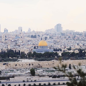 Old Jerusalem City, Israel,  Mount of Olives,  Lions Gate, OJC, Temple Mount, Travel Wall Art