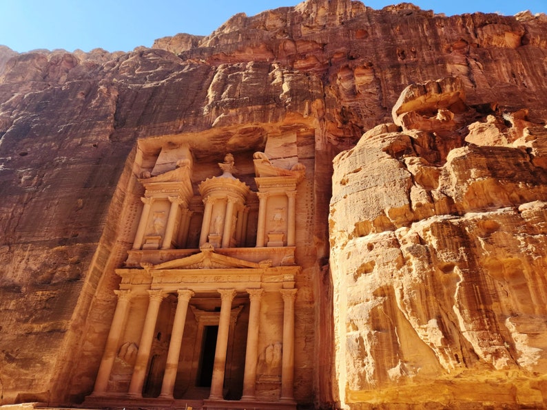 Petra, Jordan. UNESCO World Heritage Site Petra, Jordan, World Wonder