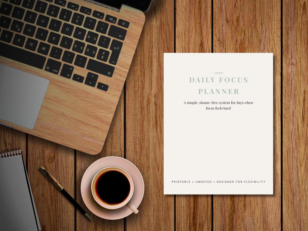 ADHD Planner Printable – Daily Focus Planner for Overwhelmed Minds ...