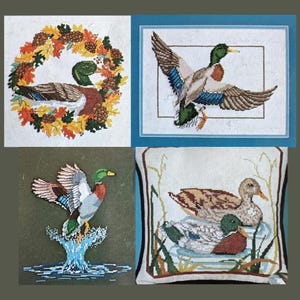 Vintage 1981 Duck Cross Stitch Pattern – Something Special Mallard Collection (PDF Digital Download)