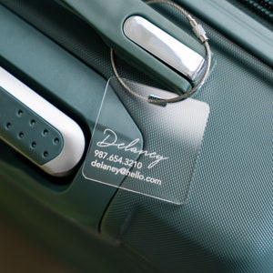 Luggage Tags Personalized Luggage Tag Bag Tag Engraved Bridesmaid Gift under 20 Travel Gift Baby Bag Tag Cute Address Tag Wedding Favor Tag