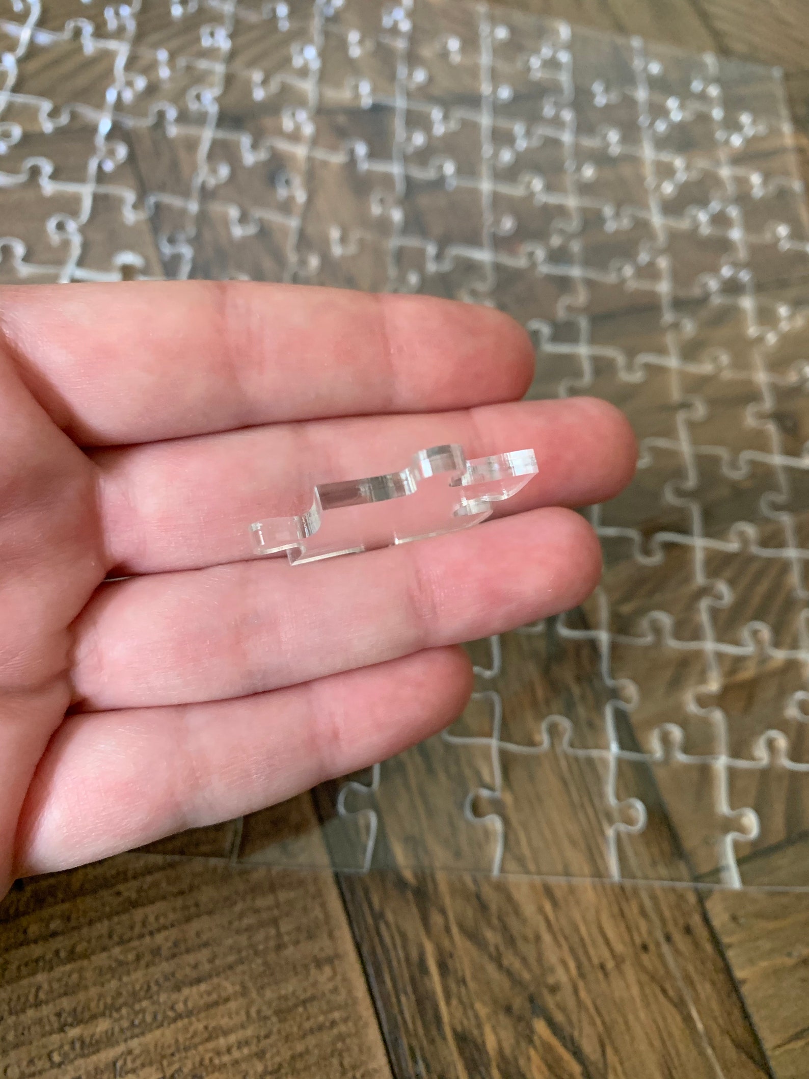 Clear Jigsaw Puzzle Clear Puzzle Puzzle for Adults Nearly Etsy