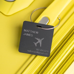 Luggage Tags Personalized Luggage Tag Bag Tag Engraved Bridesmaid Gift under 20 Travel Gift Baby Bag Tag Cute Address Tag Wedding Favor Tag