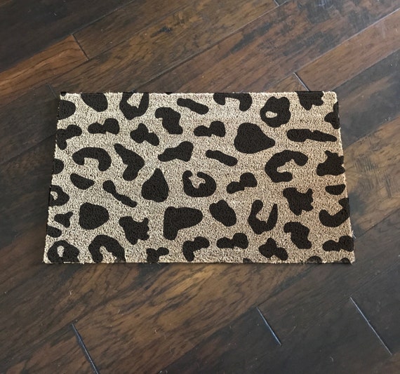 Leopard Doormat Cheetah Doormat Leopard Print Cheetah Etsy
