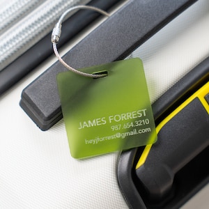 Luggage Tags Personalized Luggage Tag Bag Tag Engraved Bridesmaid Gift under 20 Travel Gift Baby Bag Tag Cute Address Tag Wedding Favor Tag