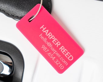 Luggage Tags Personalized Luggage Tag Bag Tag Engraved Bridesmaid Gift under 20 Travel Gift Bag Cute Address Tag Personalized Gift for Her