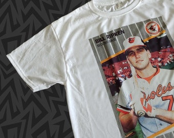 New Men&#39;s T-Shirt Bill BILLY RIPKEN F*ck Face 1989 FLEER Baseball Error Card Baltimore Orioles Pick Size S-2XL