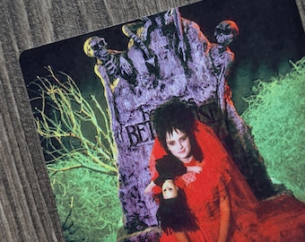 New Lydia Deetz BEETLEJUICE Winona Ryder 3" Square Magnet 80s tim burton goth gothic Gift Decoration