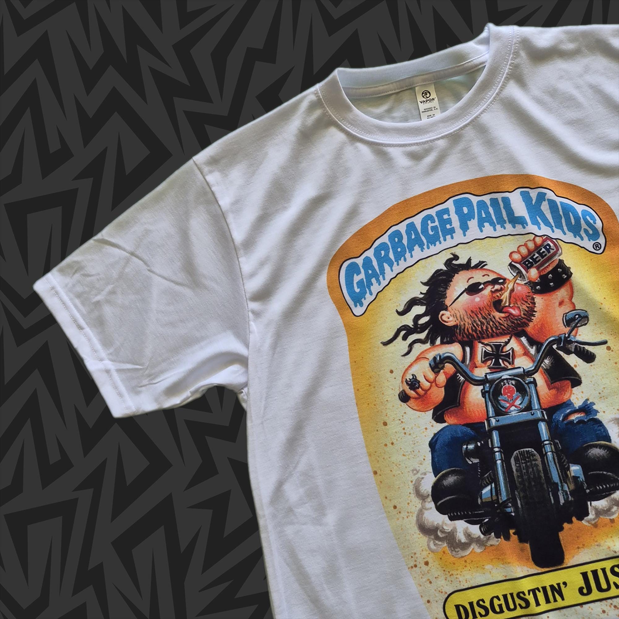 New Garbage Pail Kids T-shirt DISGUSTIN' JUSTIN Card Series 1 47a