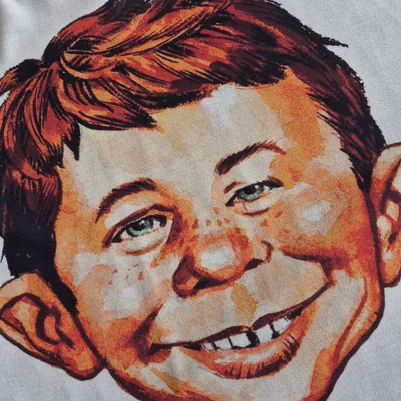 New T-shirt MAD Magazine Alfred E. Neuman Head Print- Pick Size