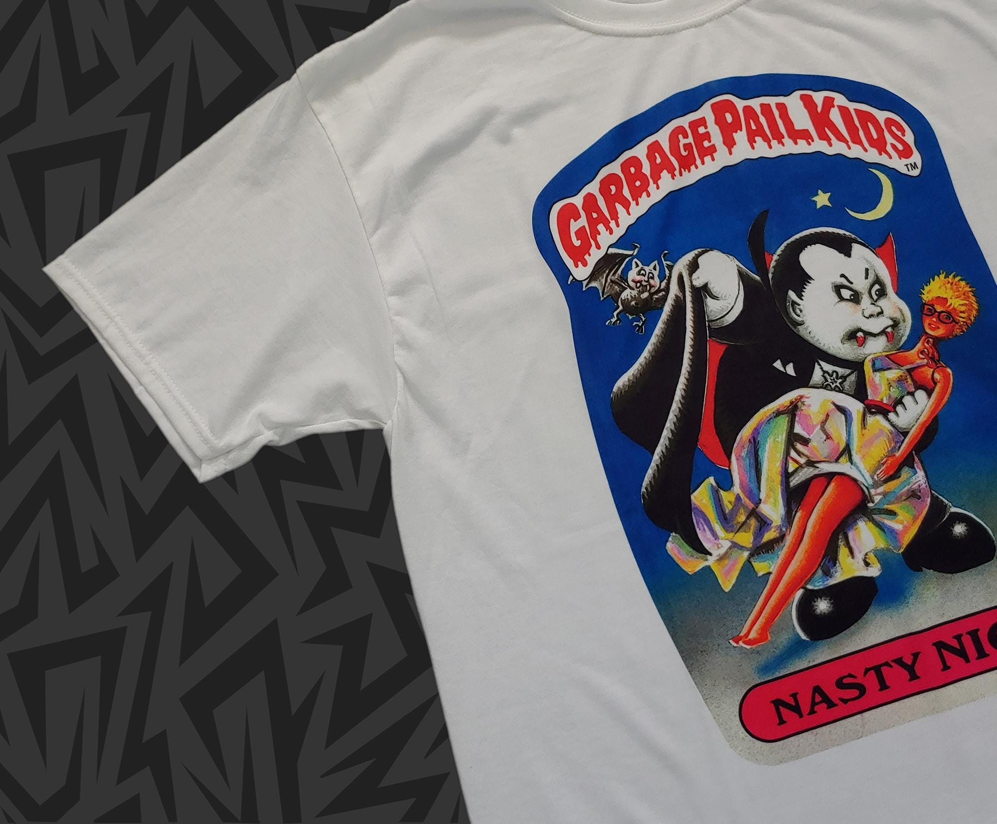 TEAM NACS　悪童　Tシャツ　Мサイズ New Garbage Pail Kids Gpk T-shirt NASTY NICK #1a 1985 Series 1