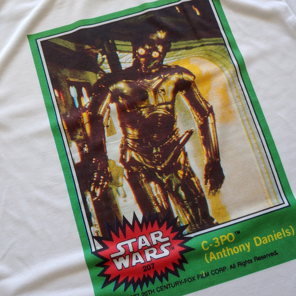 TOPPS Star Wars C3PO Error Trading Card GOLDEN ROD New Etsy