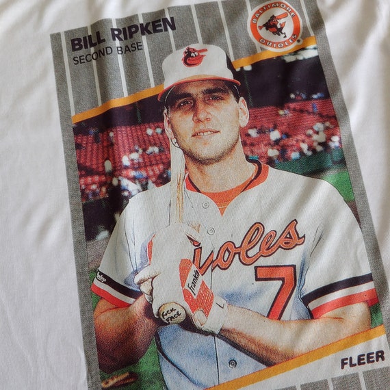 New Men's T-shirt Bill BILLY RIPKEN F*ck Face 1989 FLEER Baseball