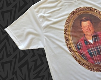 New Gold Framed Masterpiece DAN CONNER Roseanne T-Shirt Tee 80s 90s John Goodman Small - 2xl