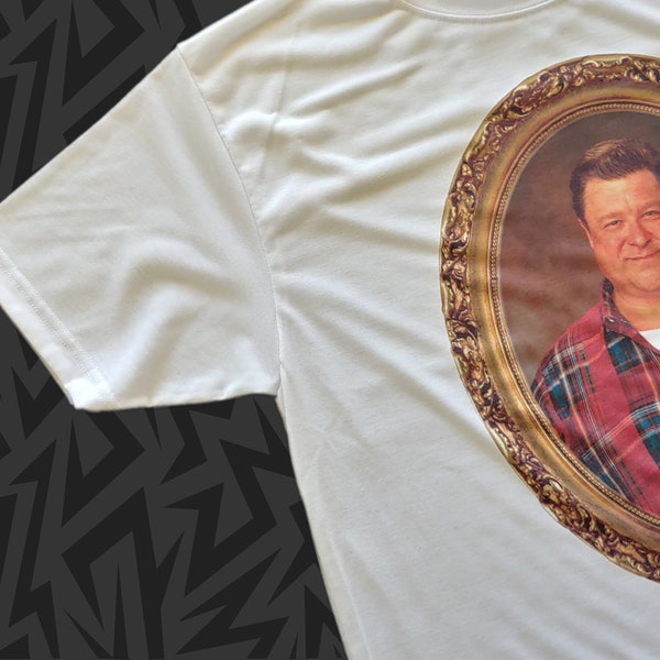 New Gold Framed Masterpiece DAN CONNER Roseanne T-Shirt Tee 80s 90s John Goodman Small - 2xl