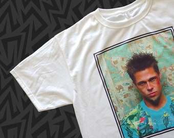 FIGHT CLUB Tyler Durden NEW T-Shirt Brad Pitt 90s Classic Movie Pick Size S - 2XL