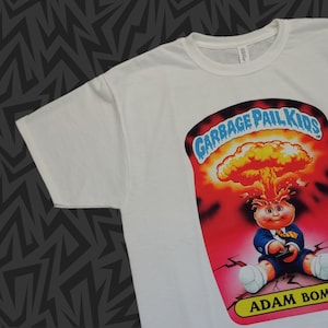 New Garbage Pail Kids T-Shirt ADAM BOMB OS1 Series 1 8a GPK Card atom vintage cards Small - 2XL
