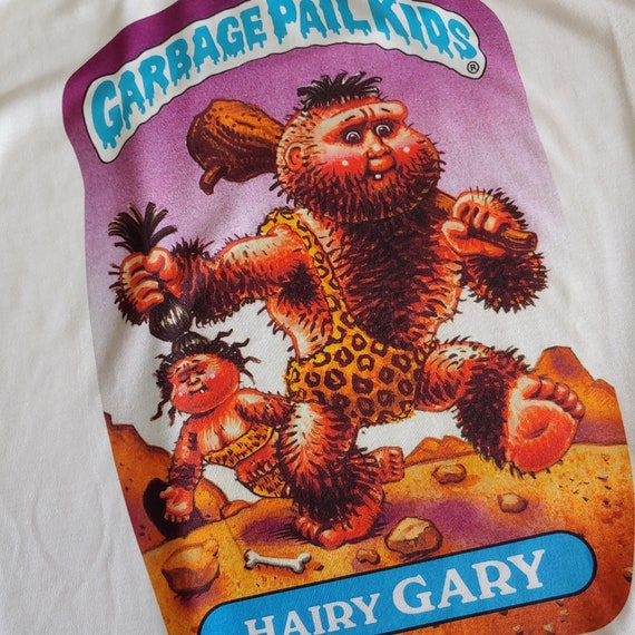 New Garbage Pail Kids T-shirt HAIRY GARY Series 2 Card 55a Gpk
