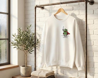 Huzzah Knight Frog , Funny  Sweatshirt