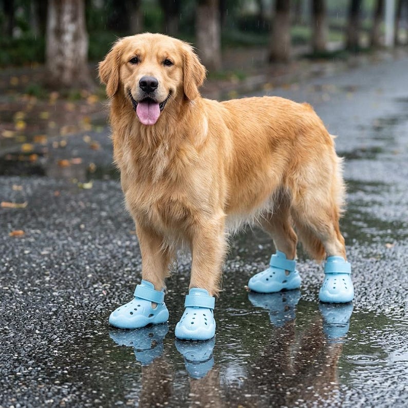 Botas transpirables para perros: protectores antideslizantes para las patas de perros pequeños y medianos. Style C
