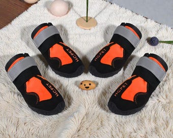 Wasserdichte Hundestiefel: Rutschfester Pfotenschutz mit reflektierenden Riemen