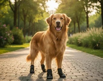 Breathable Mesh Dog Boots Anti Slip Outdoor Shoes for Large Medium Dogs, Reflective Hiking Paw Protector Gift for Dog Lovers