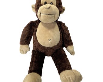 Build A Bear Marvelous Chimpanzee Plush Brown Monkey 18" Stuffed Ape Retired