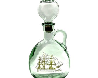 Vintage 1971 Stitzel-Weller Dist Old Fitzgerald Old Iron Sides Bourbon Decanter