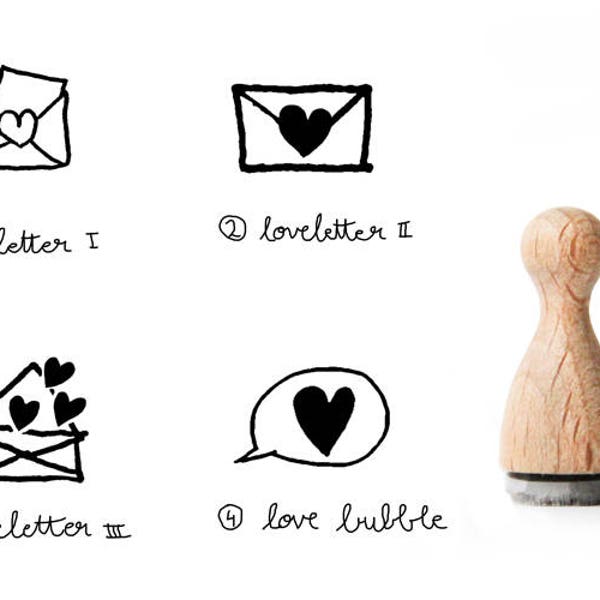 Tiny rubber stamp Heart, Heart Rubber Stamp, Loveletter rubber stamp, love letter rubber stamp, love bubble rubber stamp,