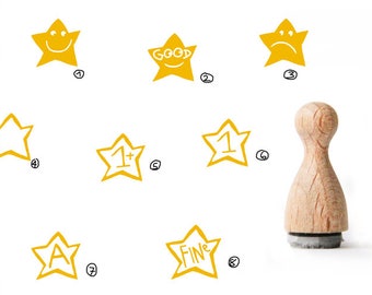 Star Tiny rubber stamp, Star Rubber Stamp, School rubber stamp, Teacher rubber stamp, Pupil rubber stamp, Motivation rubber stamp,