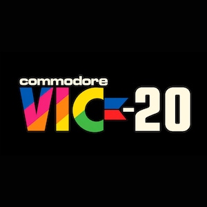Commodore VIC-20 Retro Computer Logo Tee, Black Nostalgia Shirt (Gen X Gift)