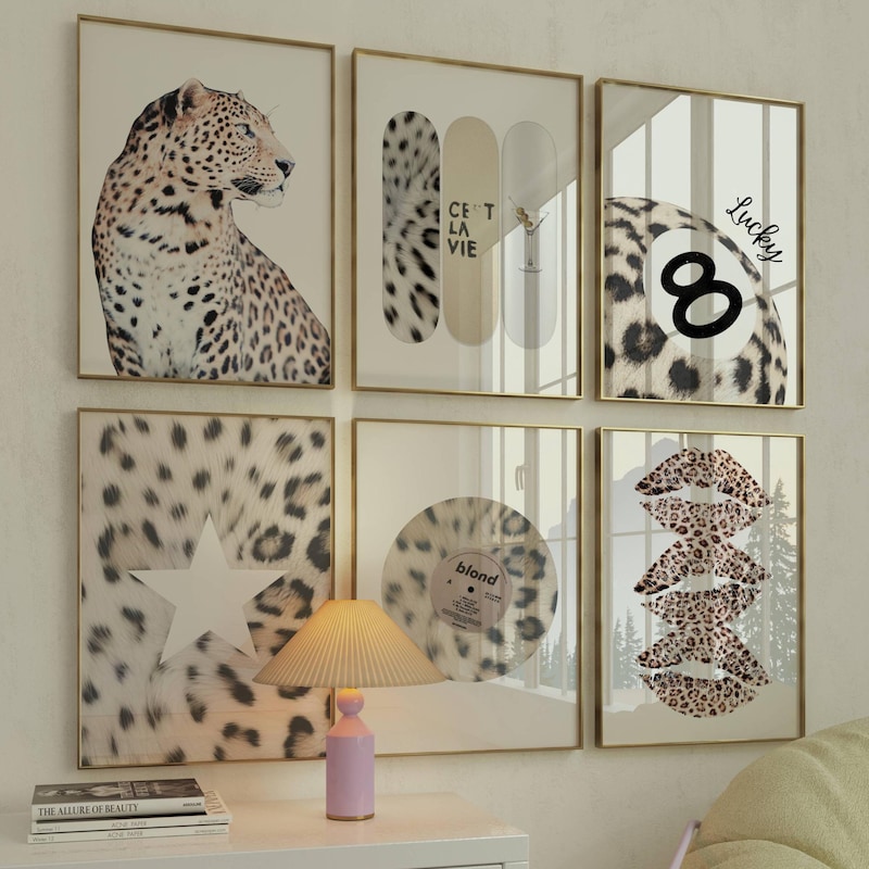 Y2k Cheetah Wall Art - Etsy