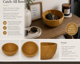 Geometric Catch-All Bowl, Entryway Key Holder