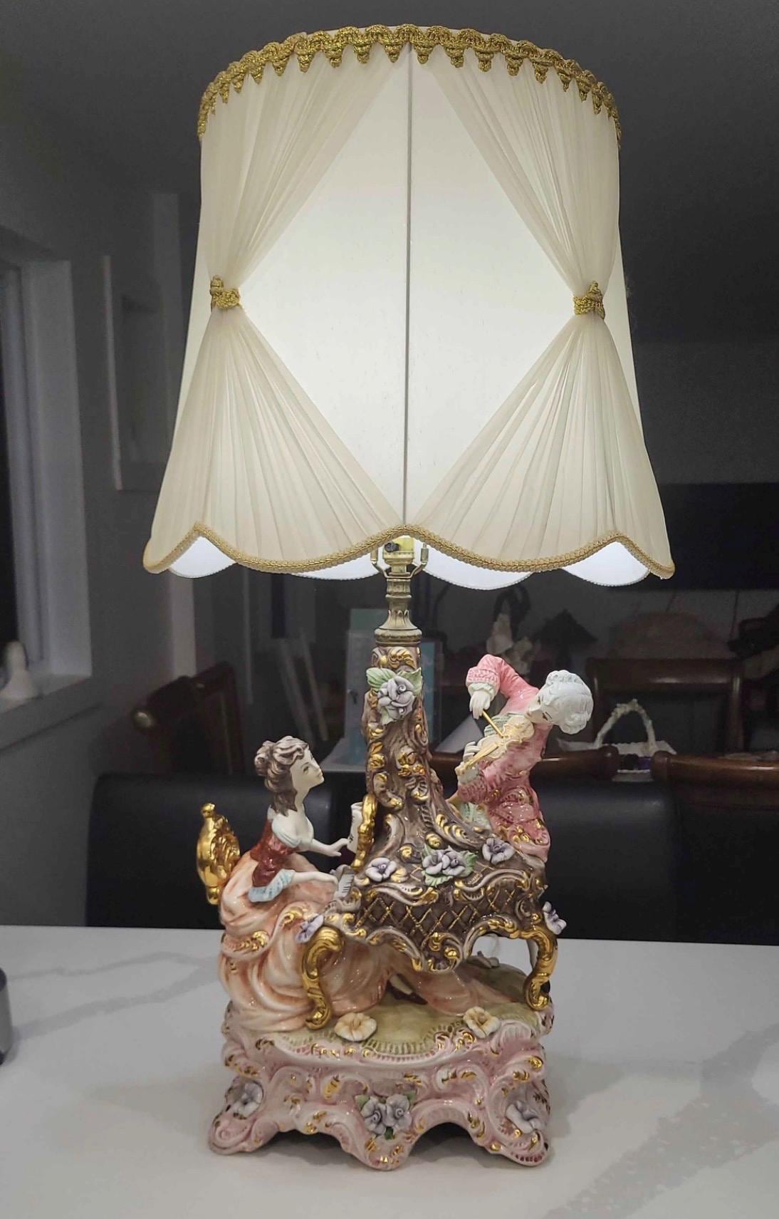 Capodimonte figurine lamps - Etsy 日本