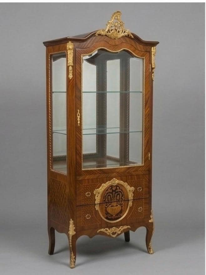 [引き取りのみ] ルイ15世様式彩色高級展示キャビネット Louis xv vitrine - Etsy 日本