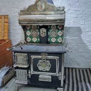 S***販売価格***4300***購入しないでください***アンティーク ガーニーファウンドリー オックスフォード チャンセラー 薪ストーブ | 修復済みビクトリア朝キッチンレンジ トロント