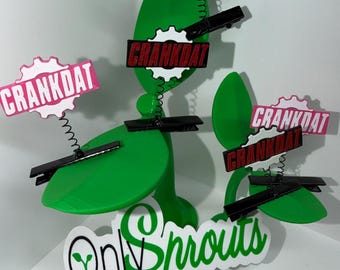 Pinza para el pelo con el logotipo de Crankdat para festivales Rave Sprout