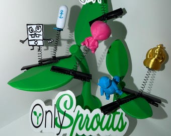 Pinza para el pelo con personaje de dibujos animados: accesorio para festivales impreso en 3D