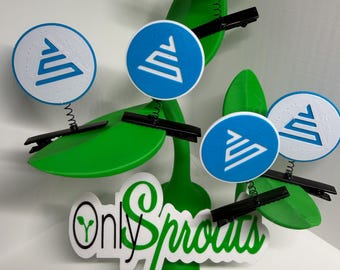 Clip inspirado en el logotipo circular de John Summit para Rave Sprout: accesorio para el cabello o sombrero en festivales, ideal para bodas, conciertos, deportes, juegos y eventos.