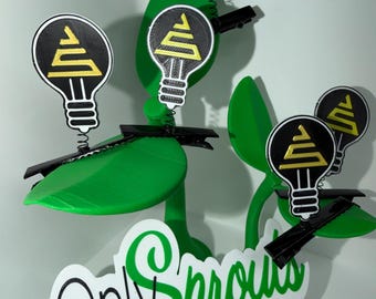 Clip con el logotipo de John Summit Lights Out: accesorio para el cabello para festivales rave Rave Sprout