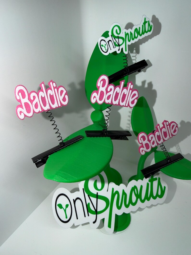 Baddie Barbie Font Rave Sprout Clip – Festival Hair Clip Accessory Rave ...