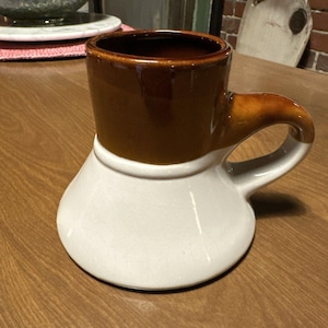 Wide Bottom Coffee Mug Vintage - Etsy