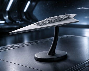 Kit de modelo do Super Destruidor Estelar Executor, nave de ficção científica impressa em 3D para exibição (faça você mesmo ou já montada)