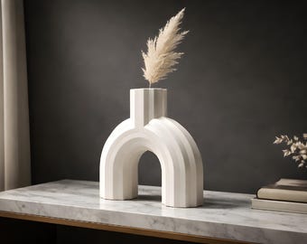 Modern Arch Vase – Sculptural Decor
